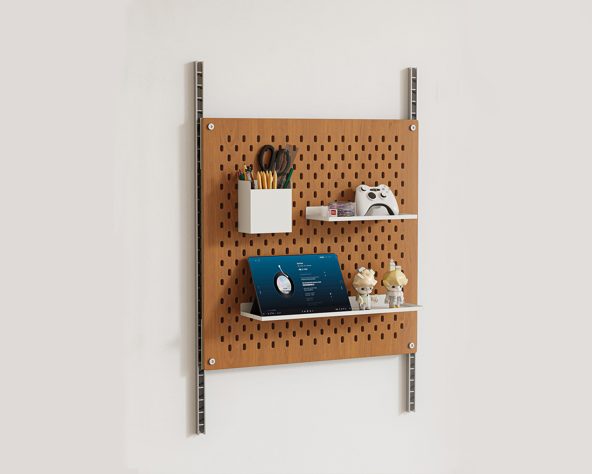 Modular Shelving & Pegboard Organizer in shelving-pegboard